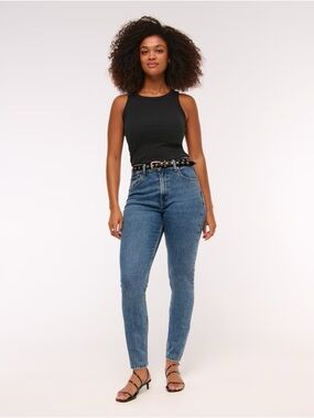 NWT Abercrombie & Fitch High Rise Curve Love Skinny Jeans Size 25